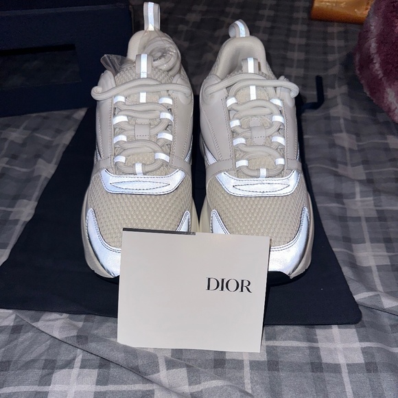 Dior Other - Dior B22 White Gray Technical Mesh Size 8 NEW
